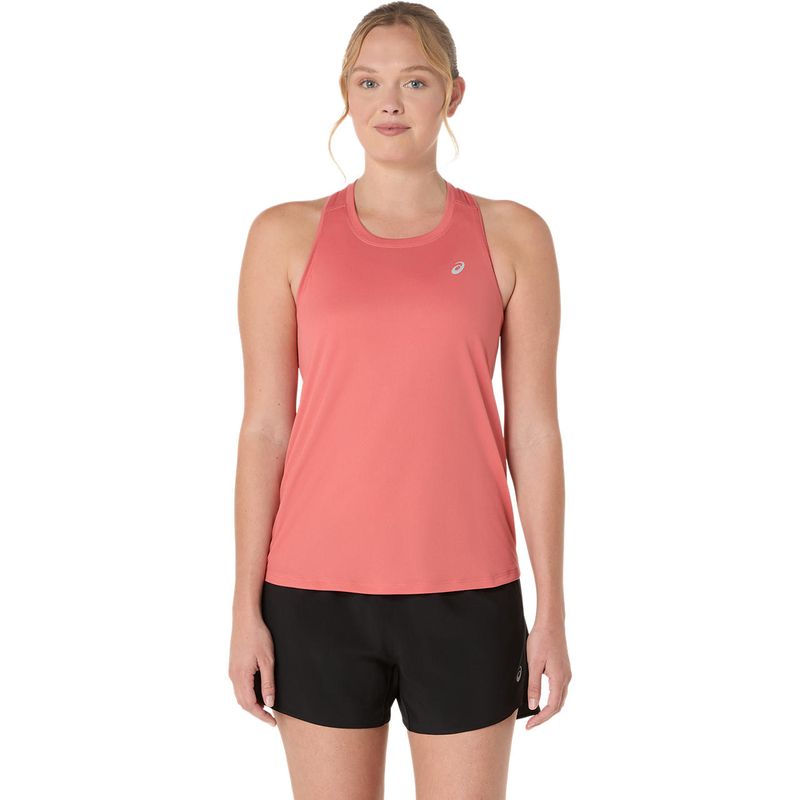 Bividi ASICS Silver Tank Dark Pink Clay Mujer - 0