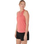 Bividi ASICS Silver Tank Dark Pink Clay Mujer - 2