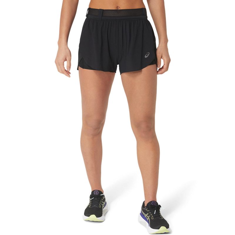 Short ASICS Metarun Split Performance Black Mujer - 0