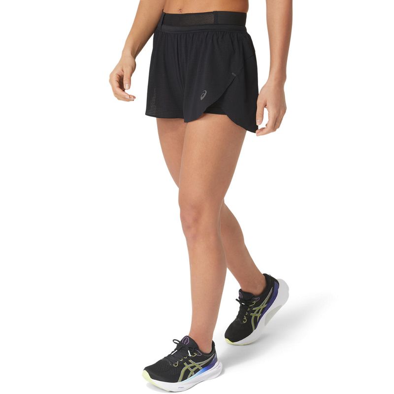 Short ASICS Metarun Split Performance Black Mujer - 4