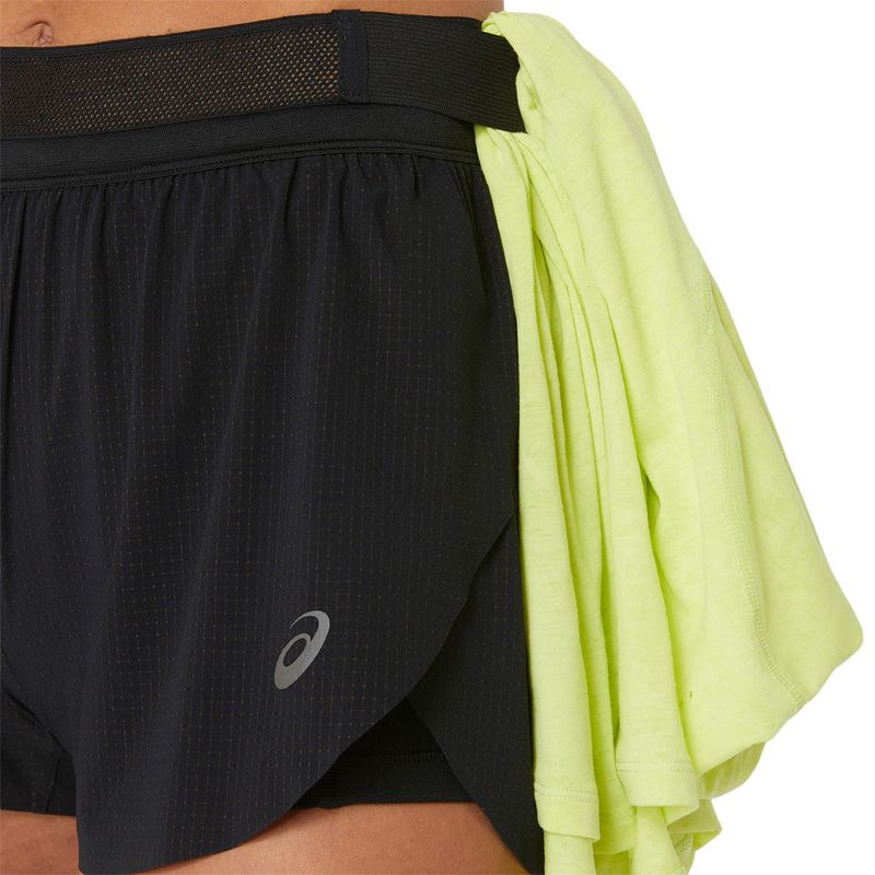 Short ASICS Metarun Split Performance Black Mujer - 5