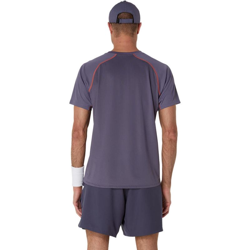 Polo  ASICS Match Actibreeze Ss Top Greyish Purple Hombre - 1