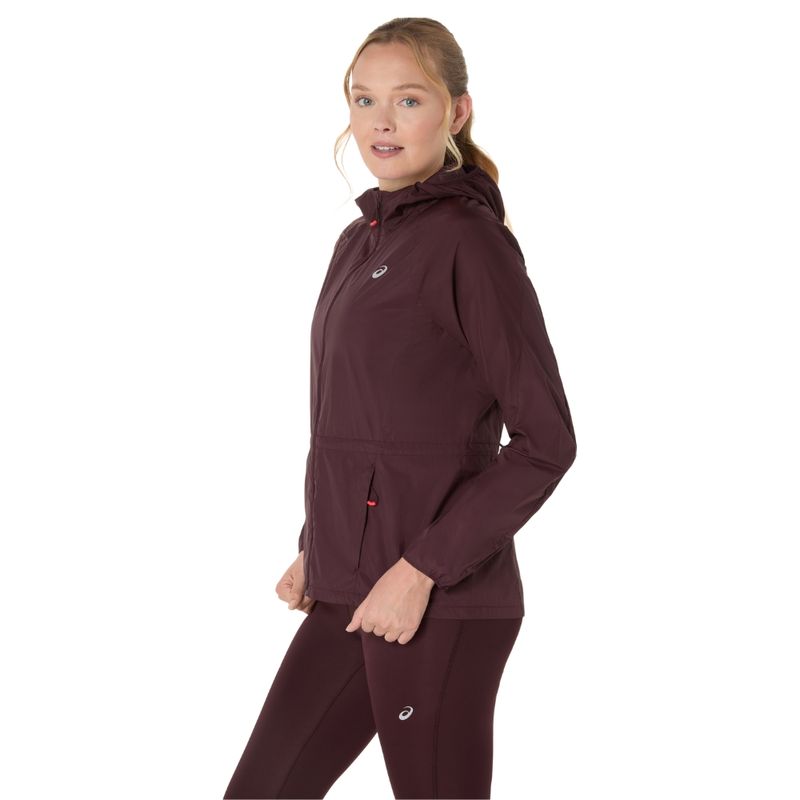 Casaca ASICS Road Packable Jacket Dark Currant Mujer - 2