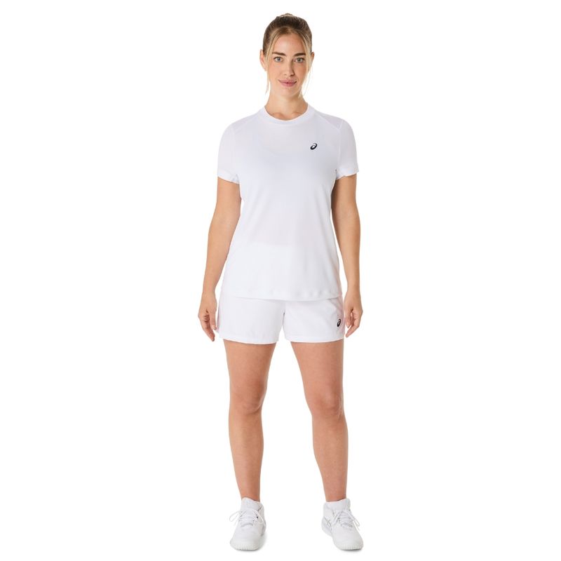 Polo ASICS Court SS Top Brilliant White Mujer - 5
