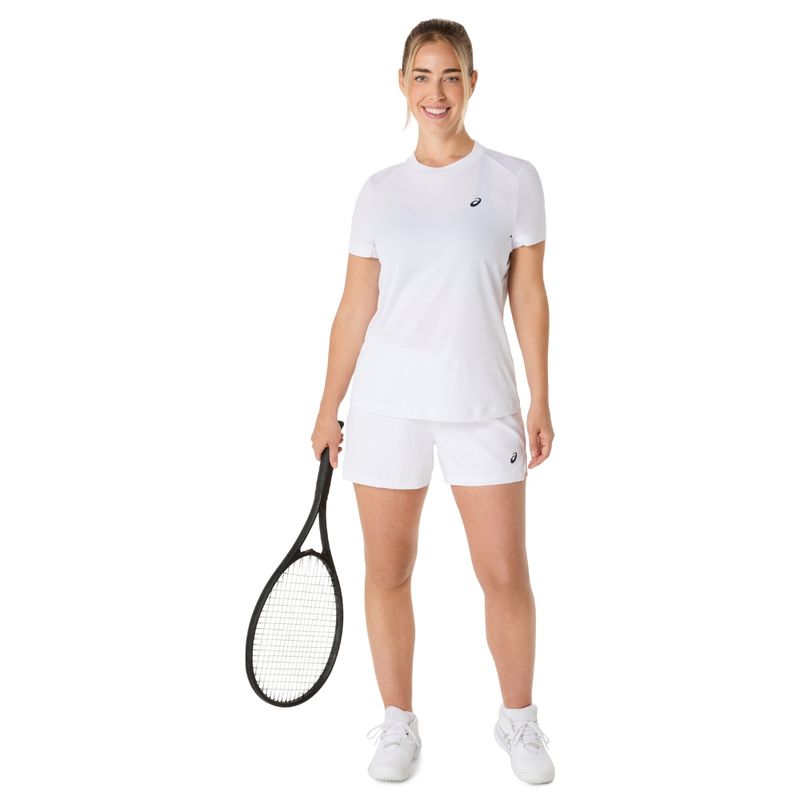 Polo ASICS Court SS Top Brilliant White Mujer - 6