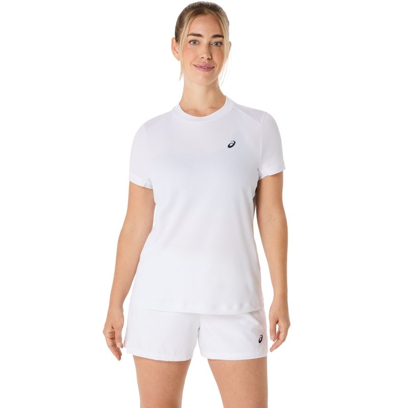 Polo ASICS Court SS Top Brilliant White Mujer - 0