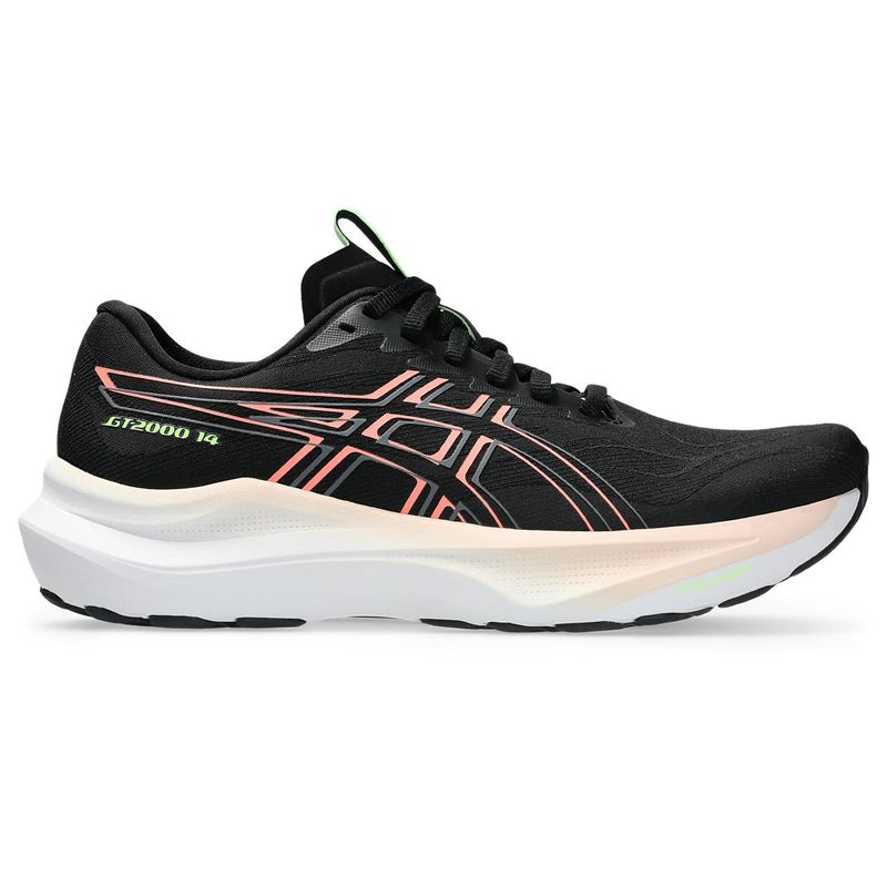 Zapatillas ASICS Gt-2000 14 Black/Sun Coral Mujer - 0