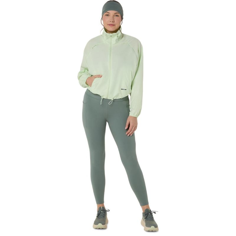 Casaca ASICS Nagino Actibreeze Short Jacket Whisper Green Mujer - 2