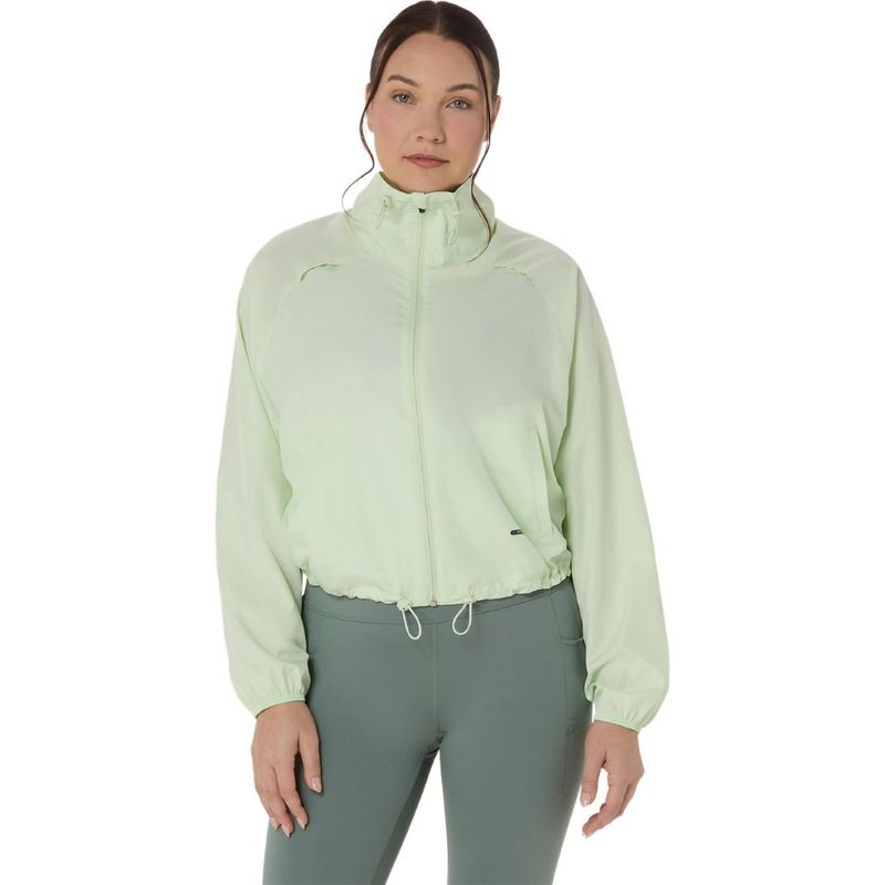 Casaca ASICS Nagino Actibreeze Short Jacket Whisper Green Mujer - 0