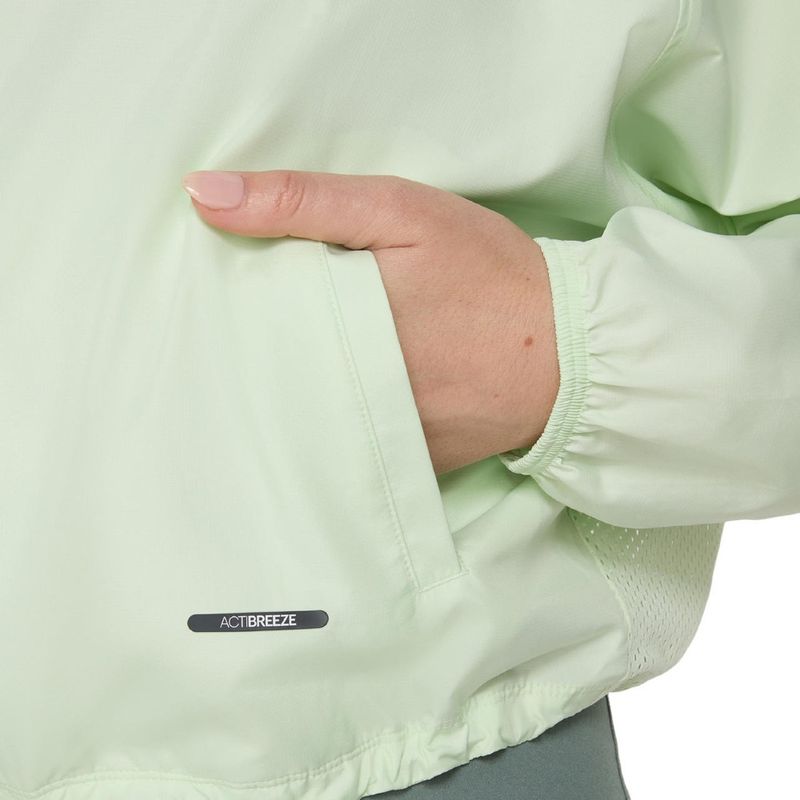Casaca ASICS Nagino Actibreeze Short Jacket Whisper Green Mujer - 4