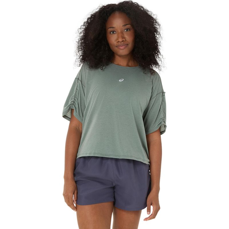 Polo ASICS Nagino Run Adjustable  SS Top Monument Blue Mujer - 0