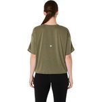 Polo ASICS Nagino Run Adjustable  SS Top Dark Olive Mujer - 1