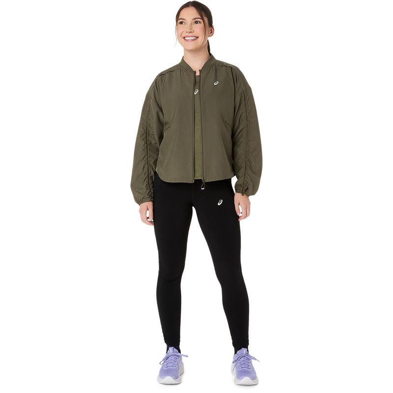 Polo ASICS Nagino Run Adjustable  SS Top Dark Olive Mujer - 3