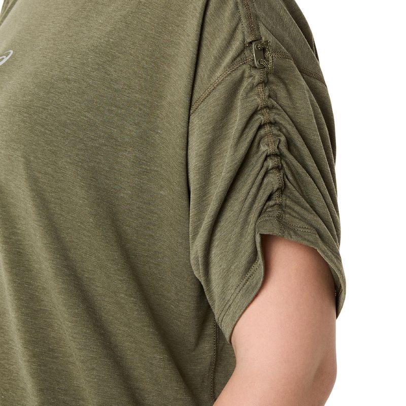 Polo ASICS Nagino Run Adjustable  SS Top Dark Olive Mujer - 8