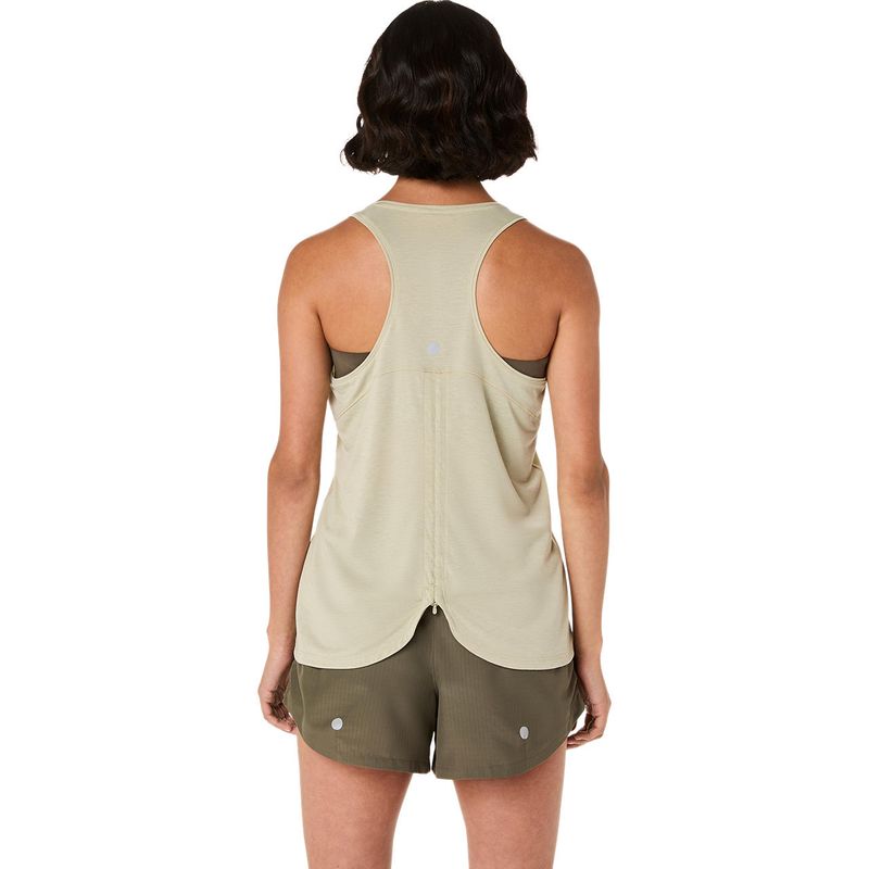 Bividi ASICS Nagino Run Adjustable Tank Khaki Mujer - 1