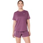 Polo ASICS Icon SS Top Velvet Purple Mujer - 0