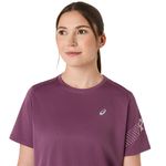 Polo ASICS Icon SS Top Velvet Purple Mujer - 3