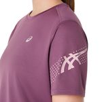 Polo ASICS Icon SS Top Velvet Purple Mujer - 5