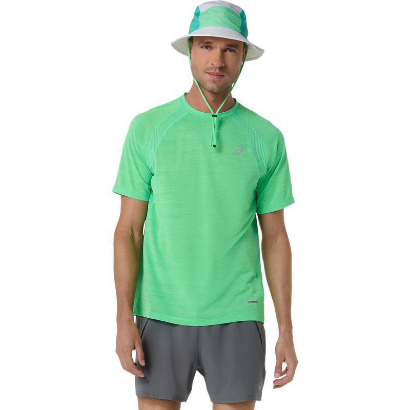 Polo ASICS Road SS Top Vital Green Hombre - 0