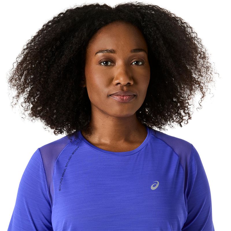 Polo ASICS Road SS Top Cobalt Burst Mujer - 4