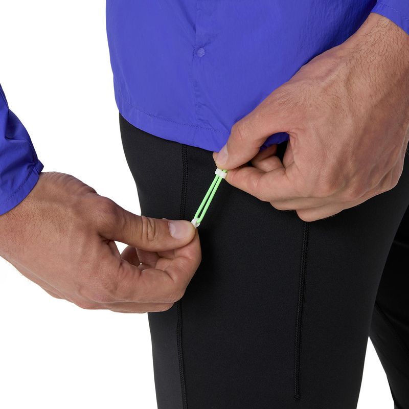 Casaca ASICS Road Packable Jacket Cobalt Burst/Illuminate Green Hombre - 5