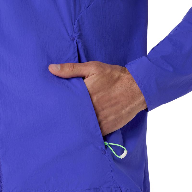 Casaca ASICS Road Packable Jacket Cobalt Burst/Illuminate Green Hombre - 6