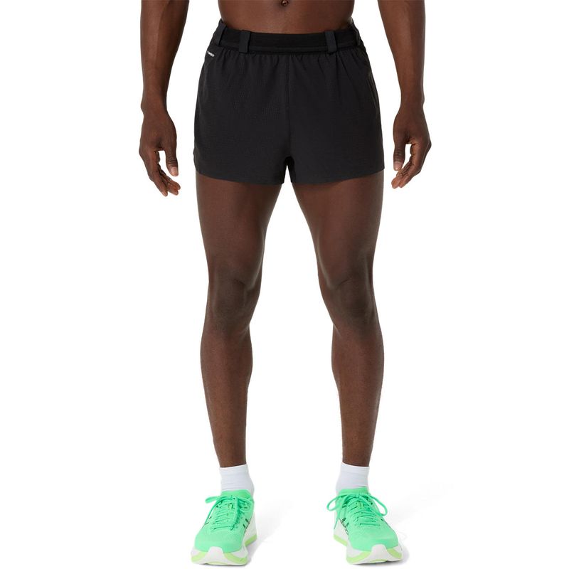 Short ASICS Metarun Split Short Performance Black Hombre - 0