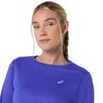 Polo ASICS Silver LS Top Cobalt Burst Mujer - 3