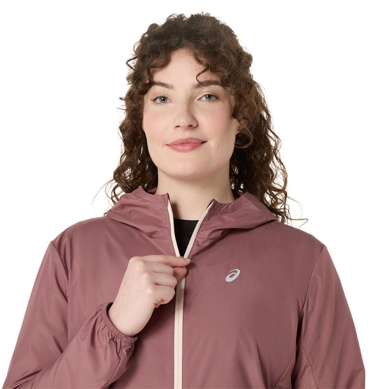 Casaca ASICS Silver Jacket Rubble Red Mujer - 4