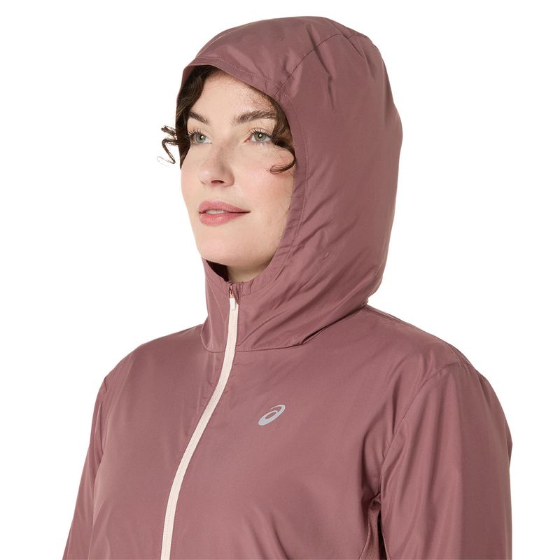 Casaca ASICS Silver Jacket Rubble Red Mujer - 3