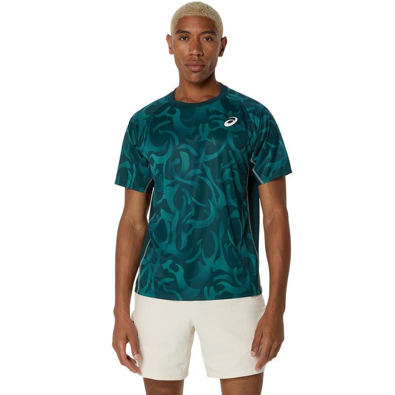 Polo ASICS Game SS Top Saxon Green Hombre - 0