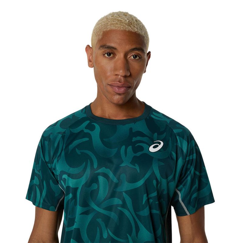 Polo ASICS Game SS Top Saxon Green Hombre - 3