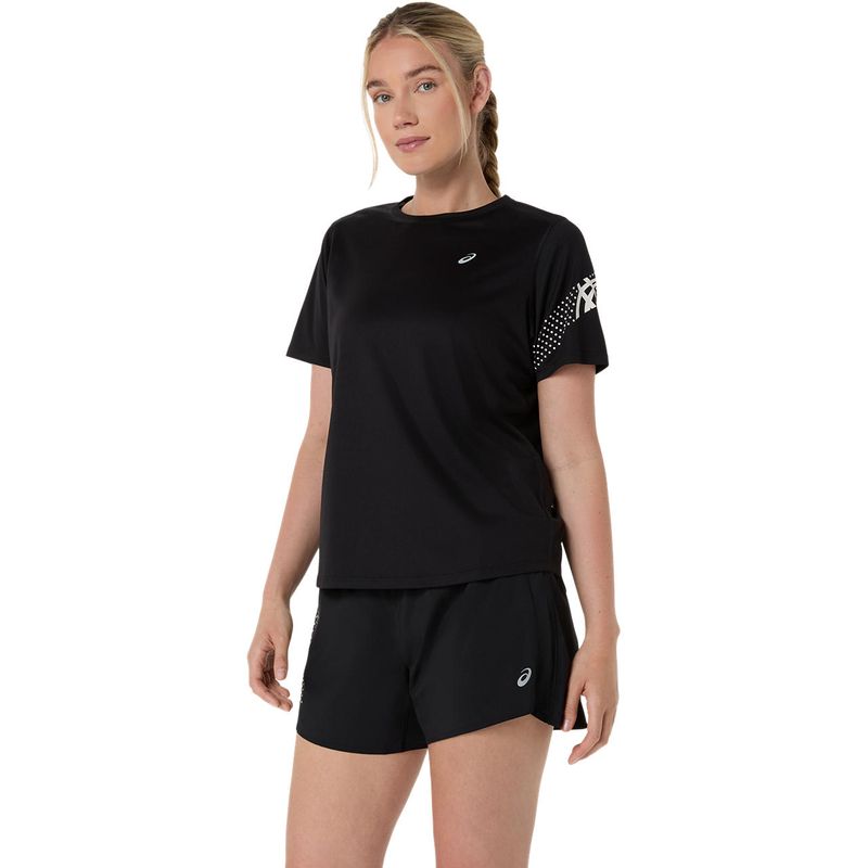 Polo ASICS Icon SS Top Performance Black Mujer - 2