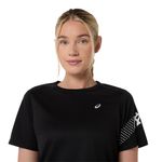 Polo ASICS Icon SS Top Performance Black Mujer - 3
