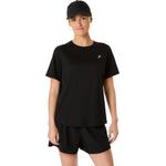 Polo ASICS Silver Ss Top Performance Black Mujer - 0