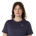 Polo ASICS Asics Silver SS Top Azul Mujer - 3