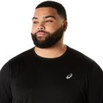 Polo ASICS Silver Ss Top Performance Black Hombre - 3