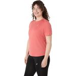 Polo ASICS Silver SS Top Dark Pink Clay Mujer - 2