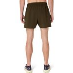 Short ASICS Silver 5In Short Brown Stone Hombre - 5