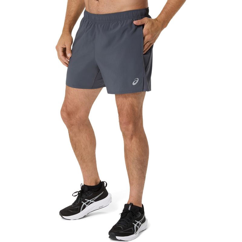 Short ASICS Silver 5In Short Carrier Grey Hombre - 2