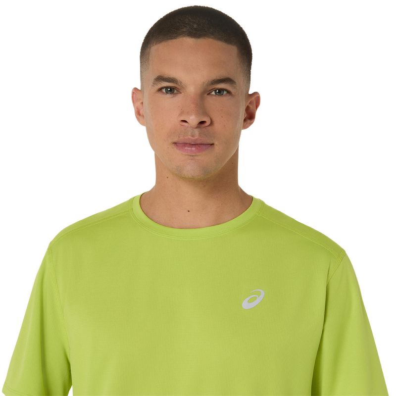 Polo ASICS Silver SS Top Neon Lime Hombre - 3