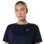Polo ASICS Silver SS Top Midnight Mujer - 3