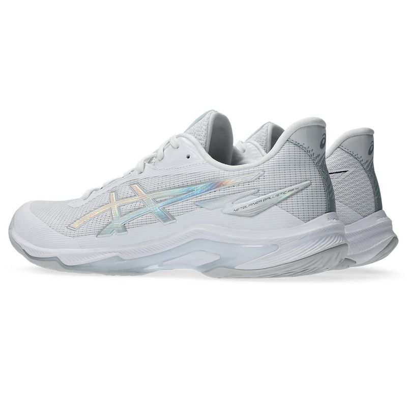 Zapatillas ASICS Netburner Ballistic FF 4 White/Pure Silver Unisex - 4