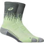 Medias ASICS Performance Run Sock Crew Monument Blue/Whisper Green Unisex - 0