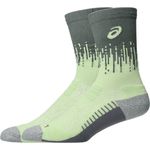 Medias ASICS Performance Run Sock Crew Monument Blue/Whisper Green Unisex - 1