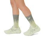 Medias ASICS Performance Run Sock Crew Monument Blue/Whisper Green Unisex - 6