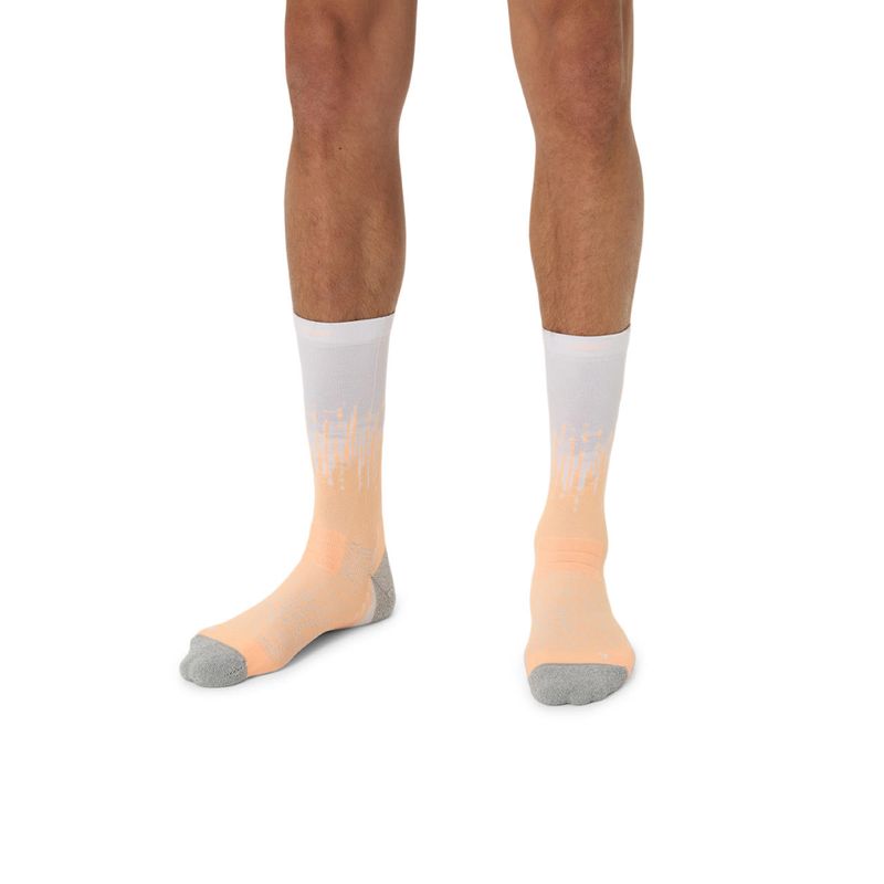 Medias ASICS Performance Run Sock Crew Citron/Jasper Green Unisex - 2