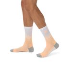 Medias ASICS Performance Run Sock Crew Citron/Jasper Green Unisex - 3