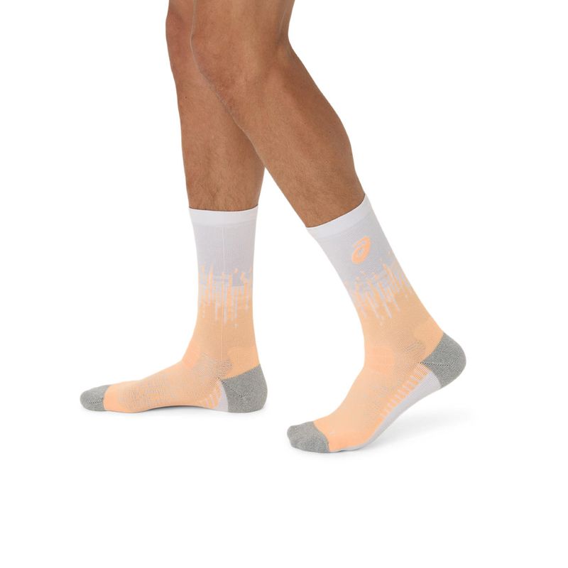 Medias ASICS Performance Run Sock Crew Citron/Jasper Green Unisex - 3