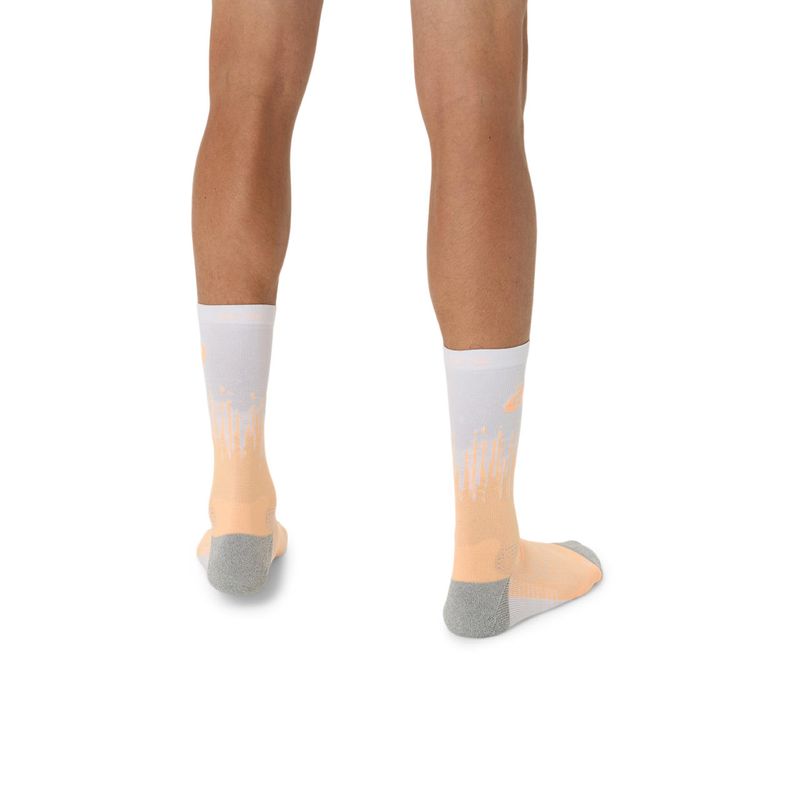 Medias ASICS Performance Run Sock Crew Citron/Jasper Green Unisex - 4